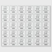 HAPPY 94TH BIRTHDAY; Art Deco Style; aangepaste na Cadeaupapier (Vlak)