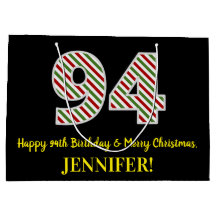 Happy 94th Birthday & Merry Kerstmis, aangepaste n