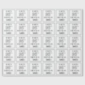 HAPPY 95TH BIRTHDAY; Art Deco Style; aangepaste na Cadeaupapier (Vlak)