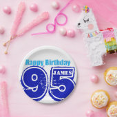 Happy 95th Birthday - Borden voor gepersonaliseerd Papieren Bordje (Feest)
