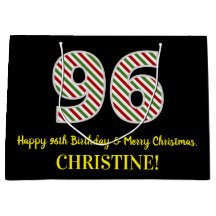 Happy 96th Birthday & Merry Kerstmis, aangepaste n
