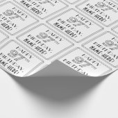 HAPPY 97TH BIRTHDAY; Art Deco Style; aangepaste na Cadeaupapier (Hoek)