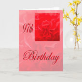 Happy 97th Birthday Dianthus Red Flower Kaart (Gele Bloem)