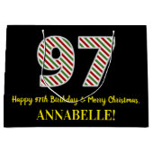 Happy 97th Birthday & Merry Kerstmis, aangepaste n Groot Cadeauzakje (Voorkant)