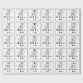 HAPPY 98TH BIRTHDAY; Art Deco Style; aangepaste na Cadeaupapier