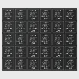 HAPPY 98TH BIRTHDAY; Art Deco Style met aangepaste Cadeaupapier