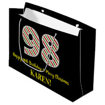 Happy 98th Birthday & Merry Kerstmis, aangepaste n