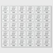 HAPPY 99TH BIRTHDAY; Art Deco Style; aangepaste na Cadeaupapier (Vlak)