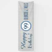 Happy 99th Birthday of ELK JAAR met strepen 2A Spandoek (Verticaal)