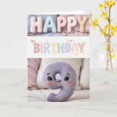 Happy 9th Birthday Kaart (Gele Bloem)