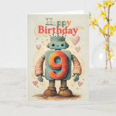 Happy 9th Birthday Kaart (Gele Bloem)