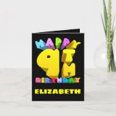 Happy 9th Birthday Kaart (Voorkant)