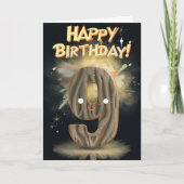 Happy 9th Birthday Kaart (Voorkant)