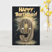 Happy 9th Birthday Kaart (Gele Bloem)