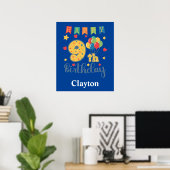 Happy 9th Birthday Poster (Thuiskantoor)