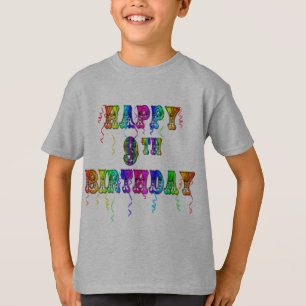 Happy 9th Birthday Shirten Hoodies and Tanks