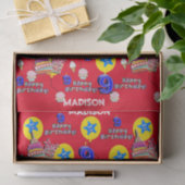 Happy 9th Birthday Tissue Paper #9 Red Tissuepapier (Geschenk)