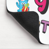 Happy 9th Birthday voor 9-jarige Kinderen B-dag Muismat (Hoek)