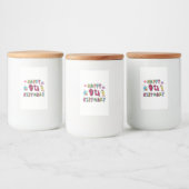 Happy 9th Birthday voor 9-jarige Kinderen B-dag Voedselcontainer Etiket (Flessen)