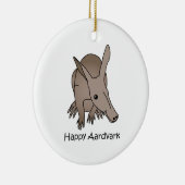 Happy Aardvark Keramisch Ornament (Rechts)