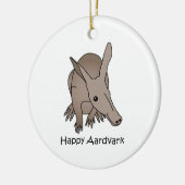 Happy Aardvark Keramisch Ornament (Links)