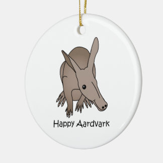 Happy Aardvark Keramisch Ornament