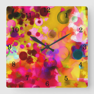 Happy Abstracte wandklok