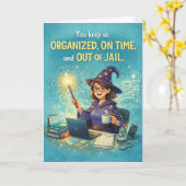 Happy Admin Pro Day - You're a Wizard! Kaart (Gele Bloem)