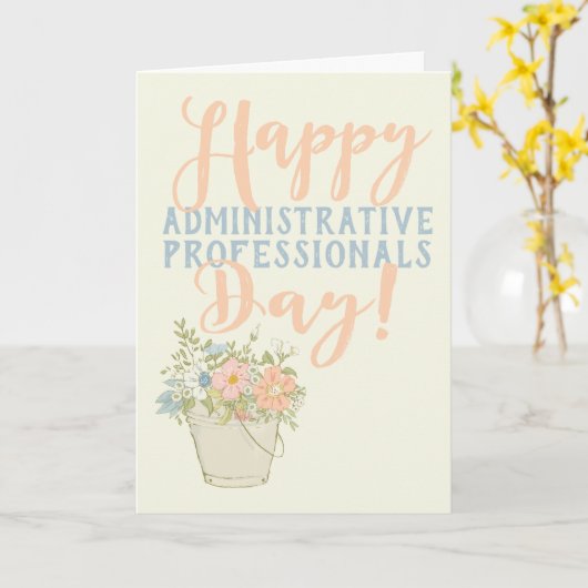 Happy Administrative Professional-dag Kaart (Gele Bloem)