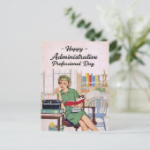 Happy Administrative Professional Day  Briefkaart (Staand voorkant)