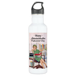 Happy Administrative Professional Day - Retro Waterfles