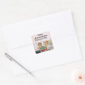 Happy Administrative Professional Day  Vierkante Sticker (Envelop)