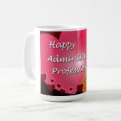 Happy Administrative Professionals Day Hearts Koffiemok (Voorkant links)