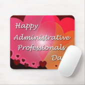 Happy Administrative Professionals Day Hearts Muismat (Met muis)