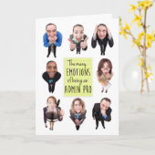 Happy Administrative Professionals Day Humor Kaart (Gele Bloem)