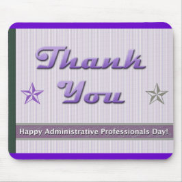 Happy Administrative Professionals Paarse Strepen Muismat