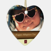 Happy Adoption Day Photo Ornament (Rechts)