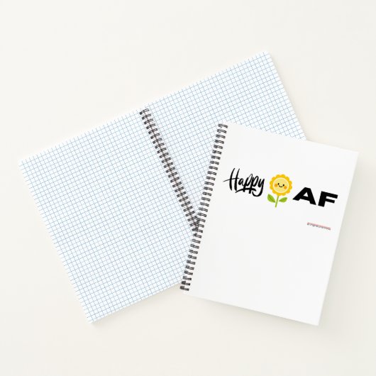 Happy AF - Notitieboek (Binnen)