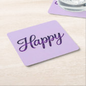 Happy Affirmation Onderzetter Set (Schuin)