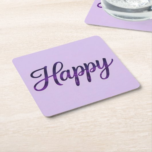 Happy Affirmation Onderzetter Set (Schuin)