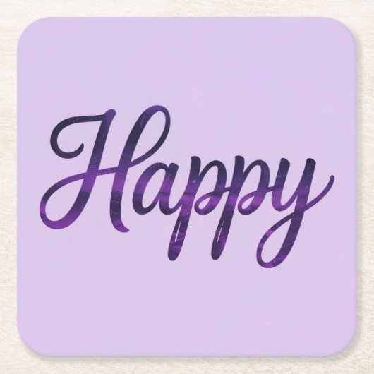 Happy Affirmation Onderzetter Set (Voorkant)