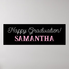 Happy Afstuderen Banner, Afstudeerfeest Decor Poster