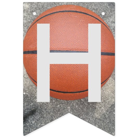Happy Afstuderen Basketball Blue Bunting Banner (Eerste vlag)