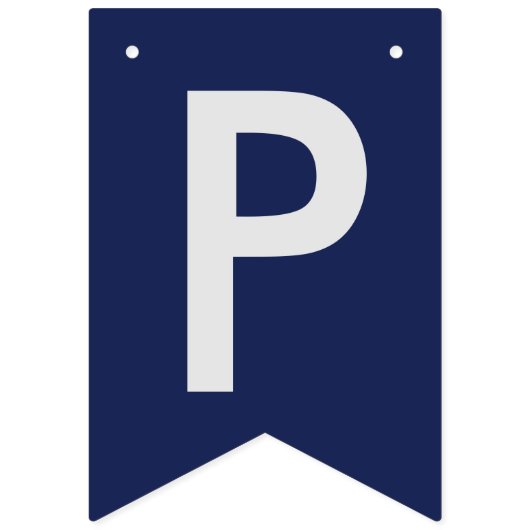 Happy Afstuderen Blue School Bunting Banner (Derde vlag)