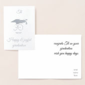 happy afstuderen day Silver Folie Kaarten (Display)
