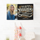 Happy Afstuderen Foto  Typografie Aangepast Spandoek (Insitu)