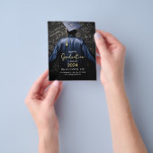 Happy Afstuderen Invitation, klasse van 2024 Flyer (Hand)