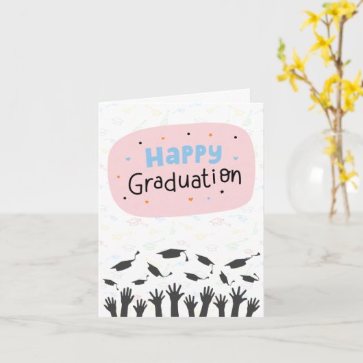 Happy Afstuderen Kaart (Gele Bloem)