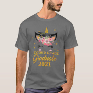 Happy Afstuderen Second Grade Afstuderen Floral Un T-shirt