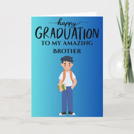 Happy Afstuderen speelgoed geweldige broer Kaart (Voorkant)
